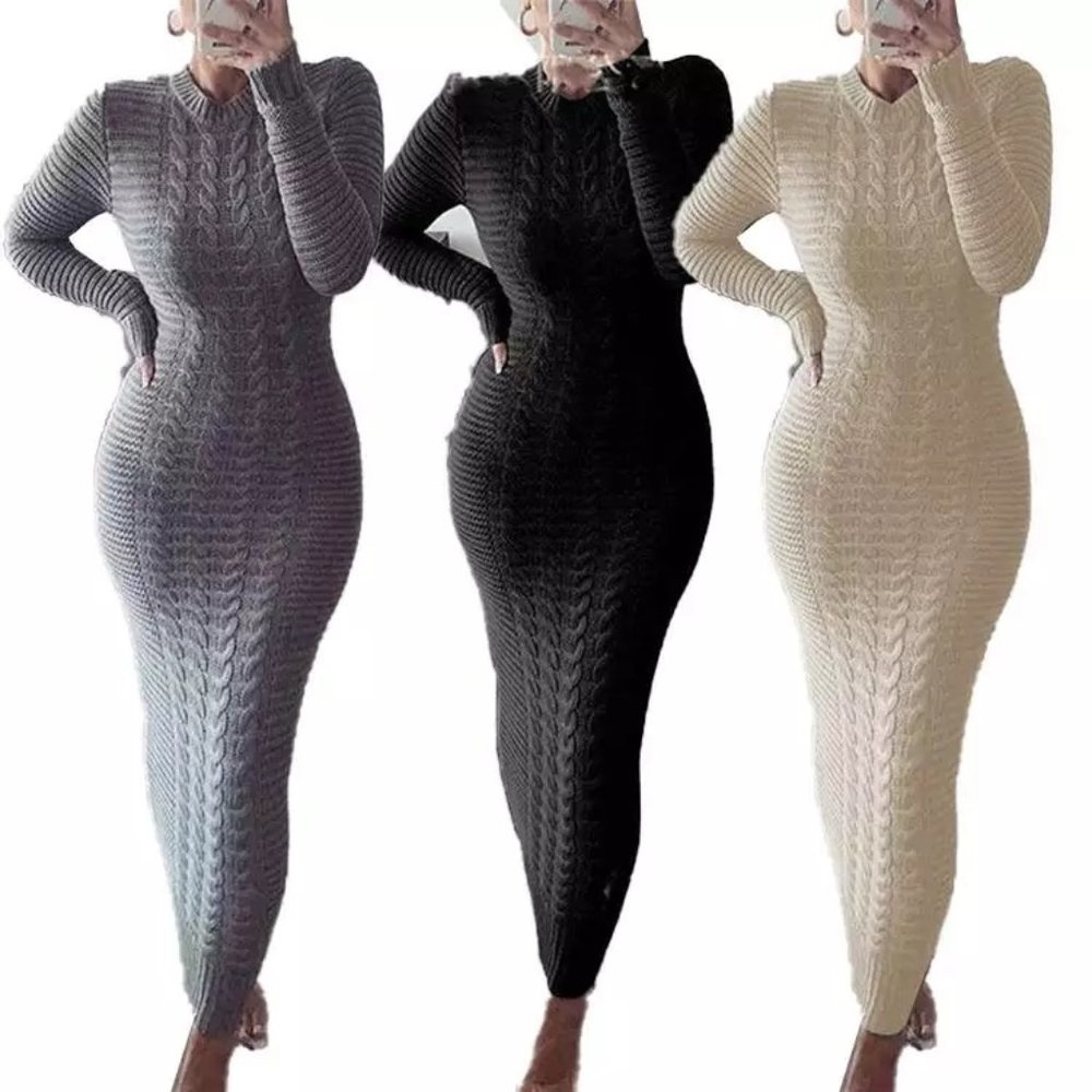 Winter Long Sleeve Fall Dresses for Women